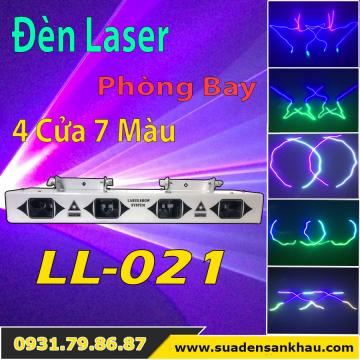 Đèn laser 4 cửa 7 màu mã số LL-021