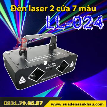 Đèn laser 2 cửa 7 màu LL-024